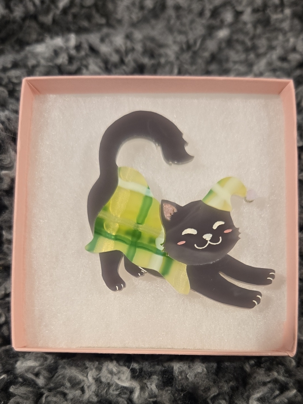 Kimchi & Coconut Pajama Cat Brooch